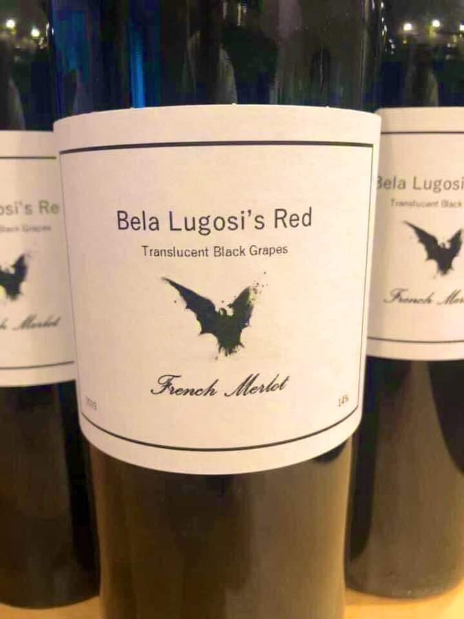 TheBloggingGoth's tweet photo. I never drink... wine. 
But I make an exception for this...! https://t.co/8ts1GRgZlJ