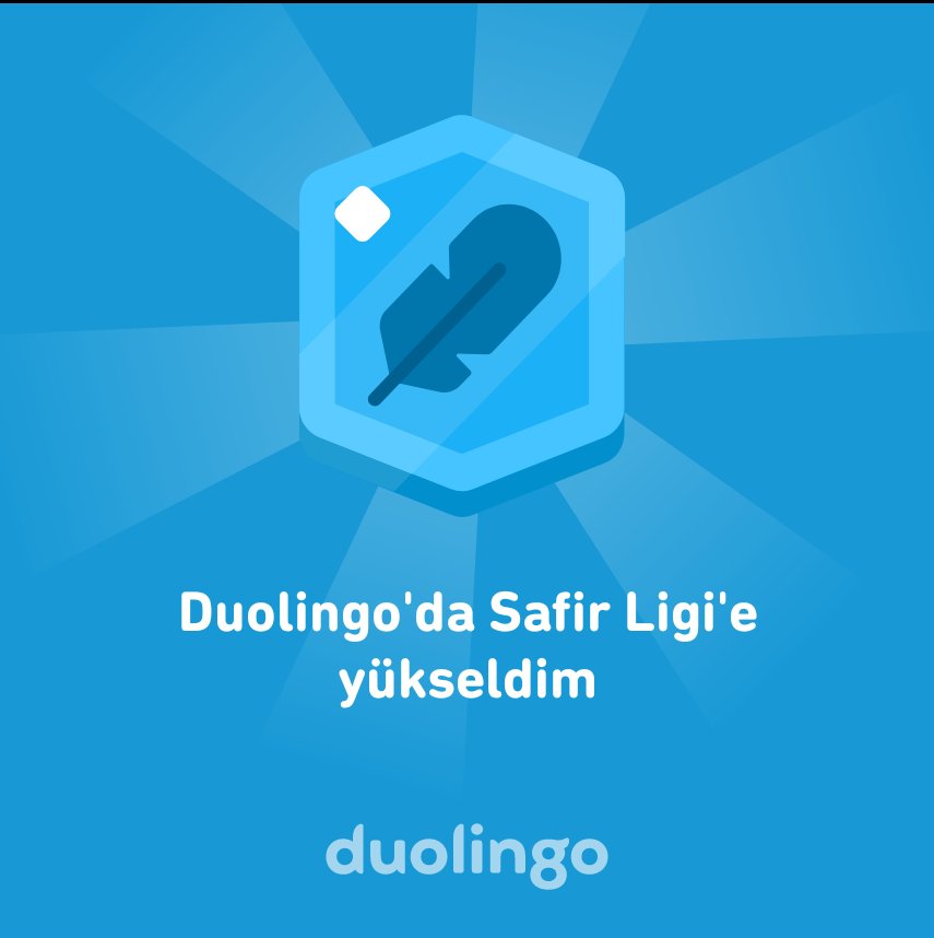 Duolingo'da Safir Ligi'e yükseldim