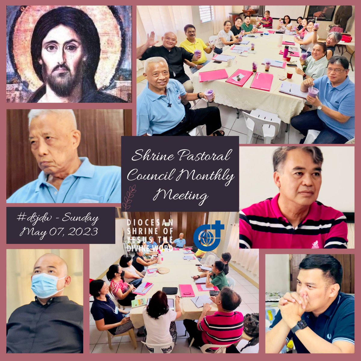 WORDinUS's tweet photo. DSJDW - SHRINE PASTORAL COUNCIL REGULAR MONTHLY MEETING.
Diocesan Shrine of Jesus the Divine Word, Shrine Pastoral Council Regular Monthly Meeting. May 07, 2023.
#PromotionToLoveTheWordOfGOD
#ShrineCouncilMeeting
#DSJDW #SVD #CtKMS #ShrineActivities
#NEWnormalAtTheShrine https://t.co/Agomr7qshQ