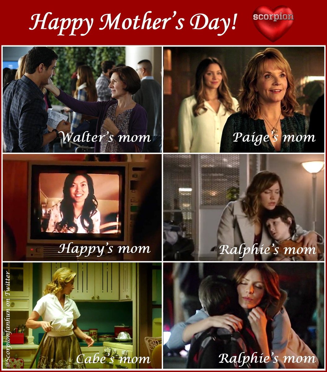 Happy Mother's Day, dear <a href="/ScorpionCBS/">Scorpion</a>  fan mothers, grandmothers, great grandmothers! 🙌🌷 (Mothers are celebrated today in more than 40 countries, in the U.S. they will be celebrated the next Sunday. 🙂 )