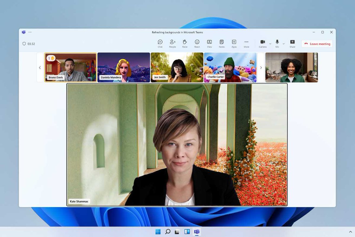 #Microsoft, #MicrosoftTeams'de bulunan arka planları yeniliyor ve animasyonlu sürümler ekliyor.  Arkanızdaki dağınık odayı pastoral bir manzarayla değiştirmek için yeni seçeneklerle birlikte, 2020'de kullanıma sunulan orijinal koleksiyondan bu yana Teams'deki en buyuk guncelleme.