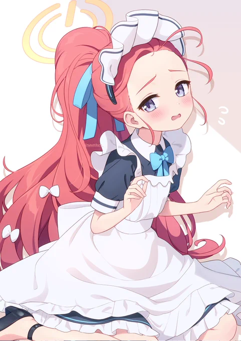 メイドユズかわいい #ブルアカ