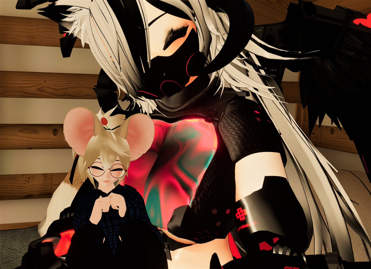 BlacklightNya's tweet image. Chillin with Fren c: