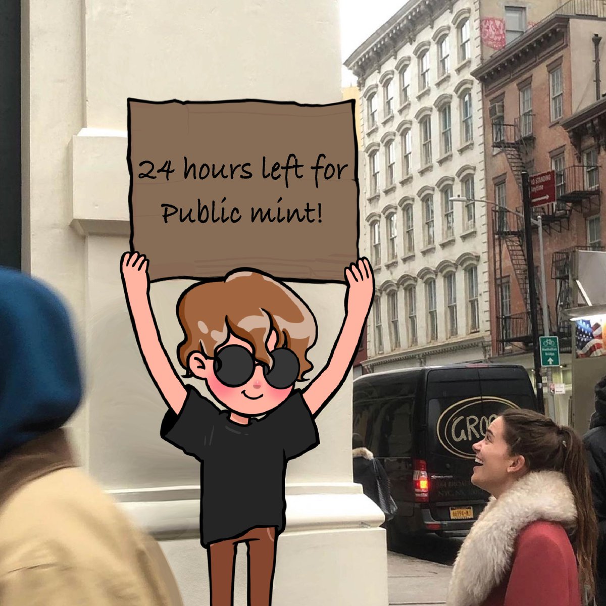 GM! Only 24hours remain until the public mint ends. 🏃‍♂️💨

The Groovylist (WL) Mint will commence on May 8th for 24hrs at 0.02 $ETH &amp; 0% royalties. That’s groovy as! 😎👌