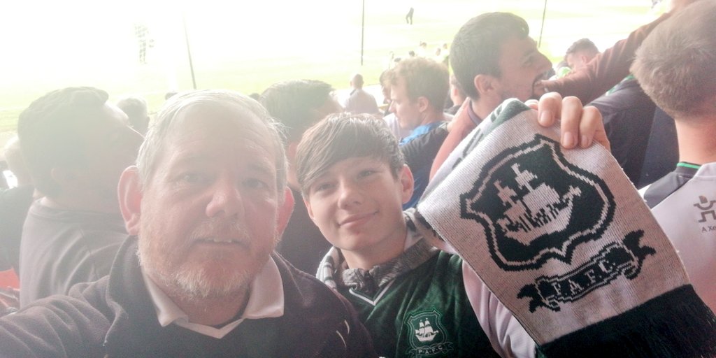 2 of 4000 Janners cheering on the mighty Argyle at Port Vale for our final game in Div 1 & hopefully as Champions. Come on Argyle!
@Only1Argyle