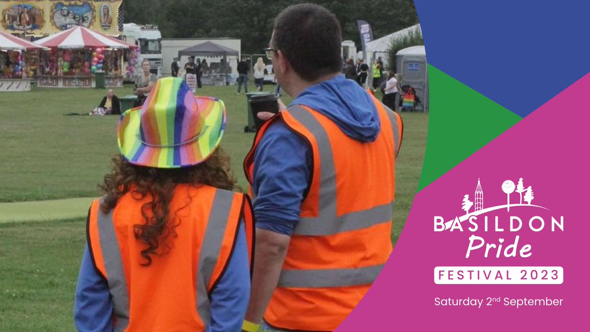 BasildonPride's tweet photo. You can help us bring pride to Basildon by #volunteering to be part of the Basildon Pride Team during the parade and festival! Learn more and apply here: https://t.co/rwR2WRqAC2 https://t.co/TV7XUrmHhu