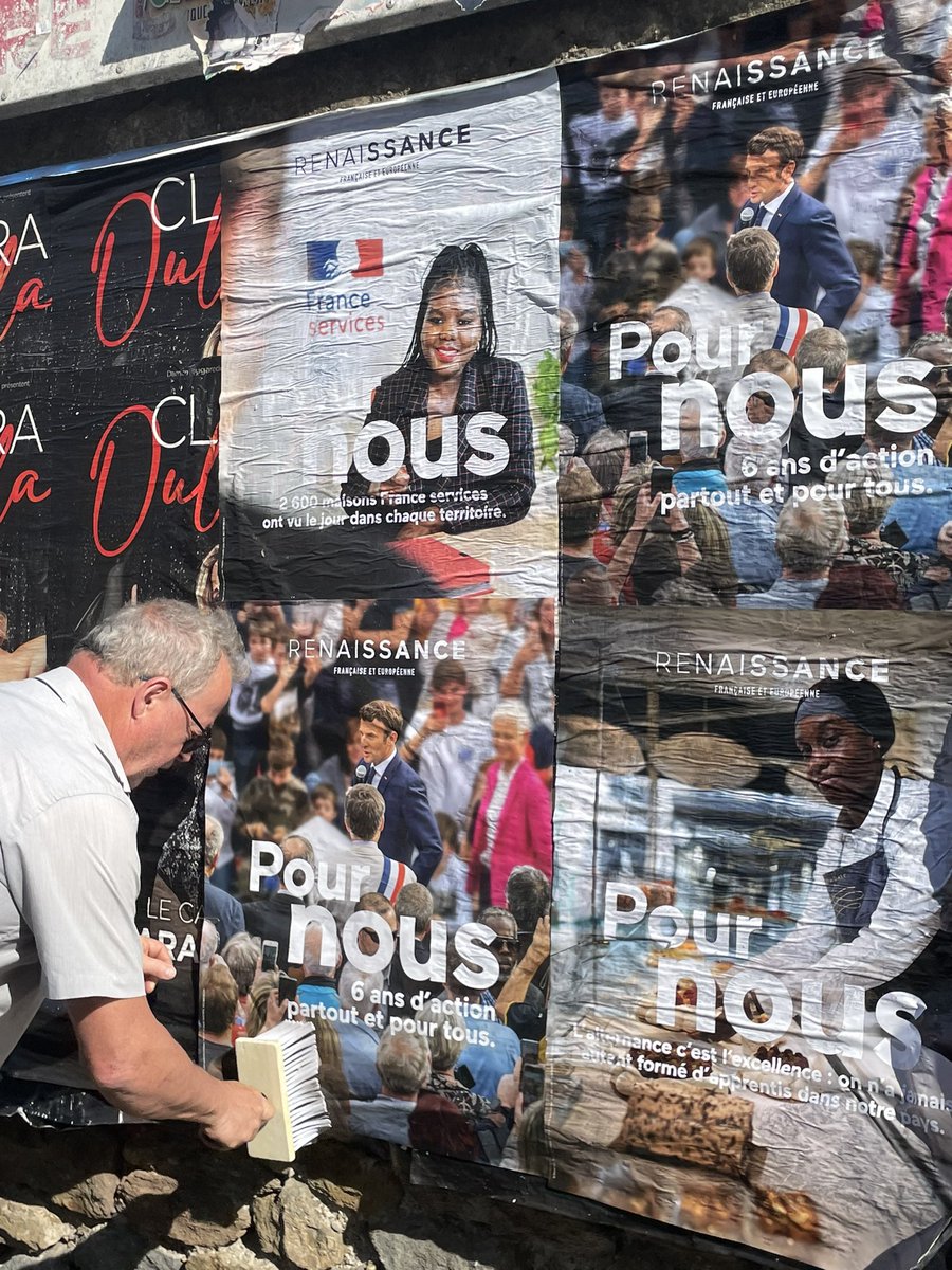 « Six années d’engagements tenus et d’action pour améliorer,partout, le quotidien de #NousTous le plein emploi, une croissance plus verte, des services publics plus forts,une Nation plus juste et plus indépendante. » #PourNous #Renaissance #EmmanuelMacron #Aude #StephaneSejourne