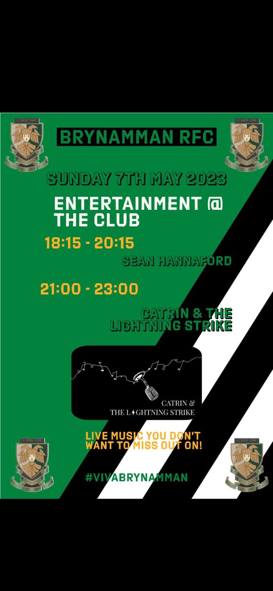 Entertainment at the club today courtesy of our very own “Ryan Philthefox Edwards” 

Get down to HQ for a few swift beers and watch the fantastic performers …

#GreensYGwterFawr #VivaBrynamman