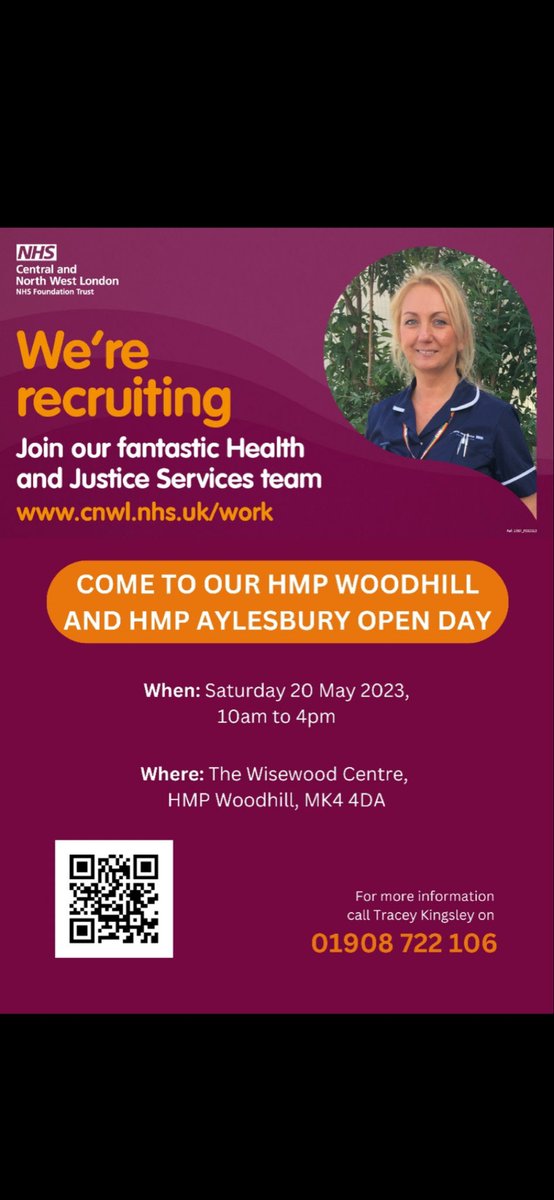 Health and Justice Recruitment @CNWL Cone and. see what opportunities we have to develop your career and  hear how rewarding it is to work within custodial services #healthandjustice