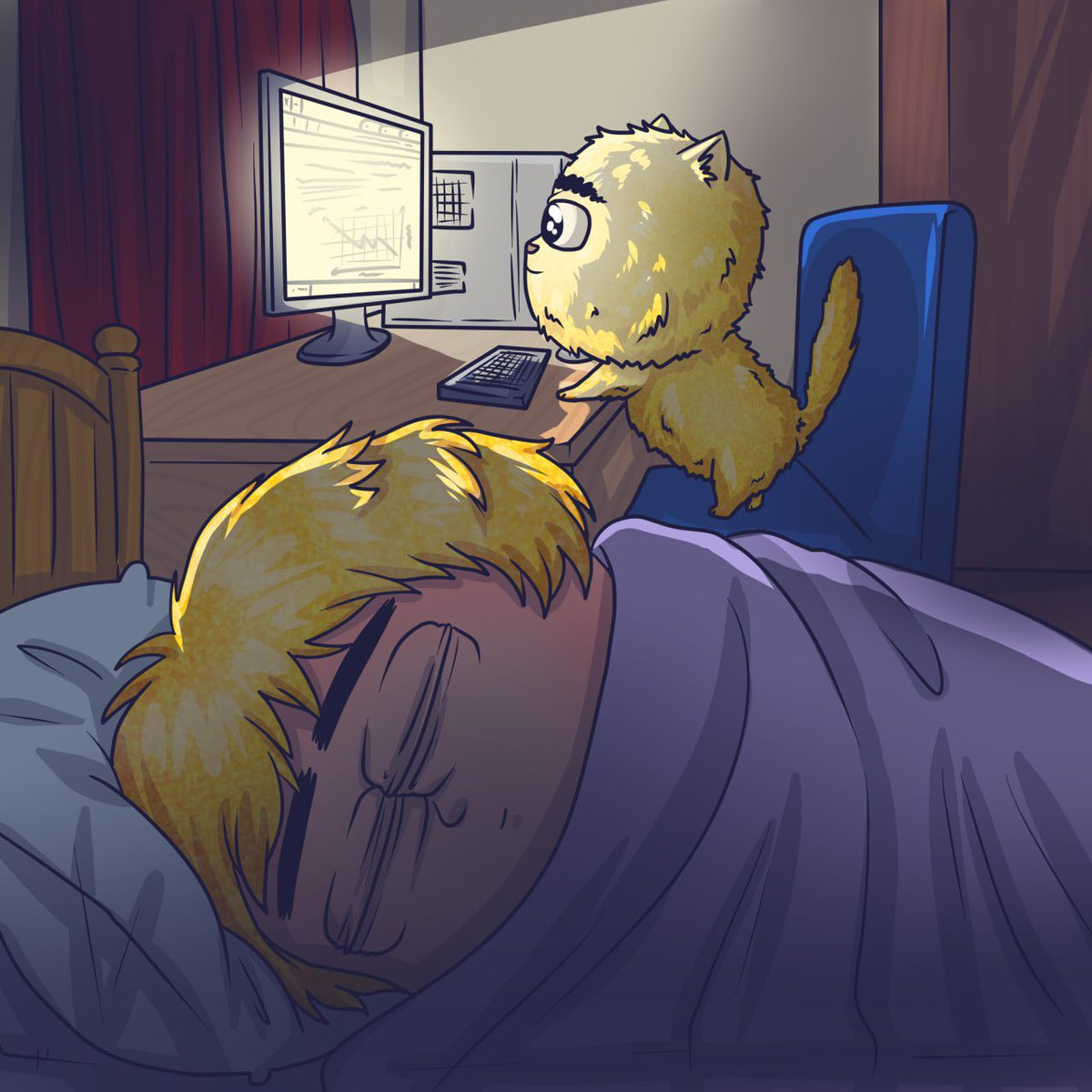 mynameisscat's tweet photo. It’s 2 AM here, and my master is already asleep but I’m working right now just to launch the first-ever memecoin created by a cat.

We're launching early this week. 

Retweet if you want to get some $CAT. https://t.co/xN1irTbz8i