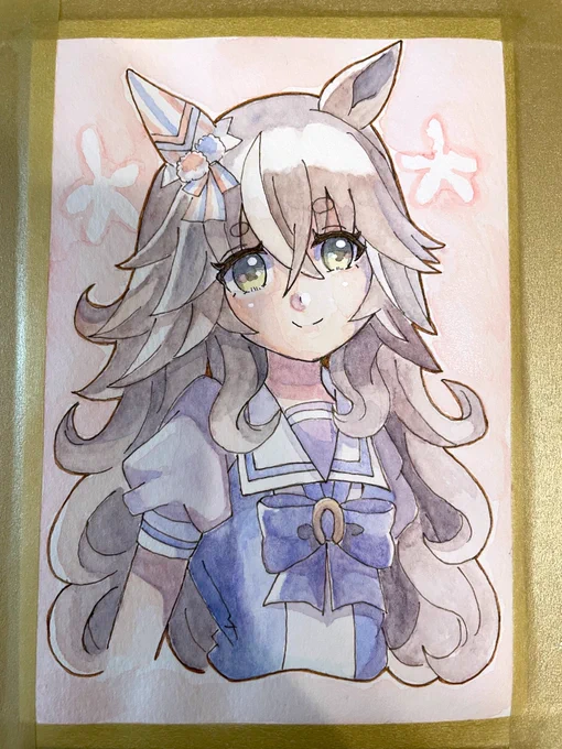 かつての自分、どうやってこの水彩イラスト描いたんだろう