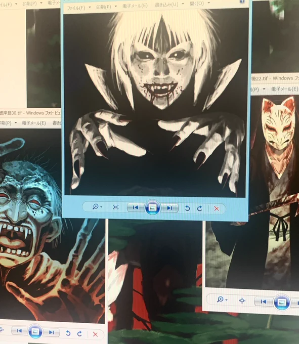 うちの漫画はアナログですが、カラーだけはデビューの頃からデジタルでした✨✨
25年前なので、実はうちのデジタル導入はかなり早い方です。

当時は、ヤンマガでもデジタルを使う人はほとんどおらず、担当にも「松本さんだけだから大変です」などと言われてました😅 