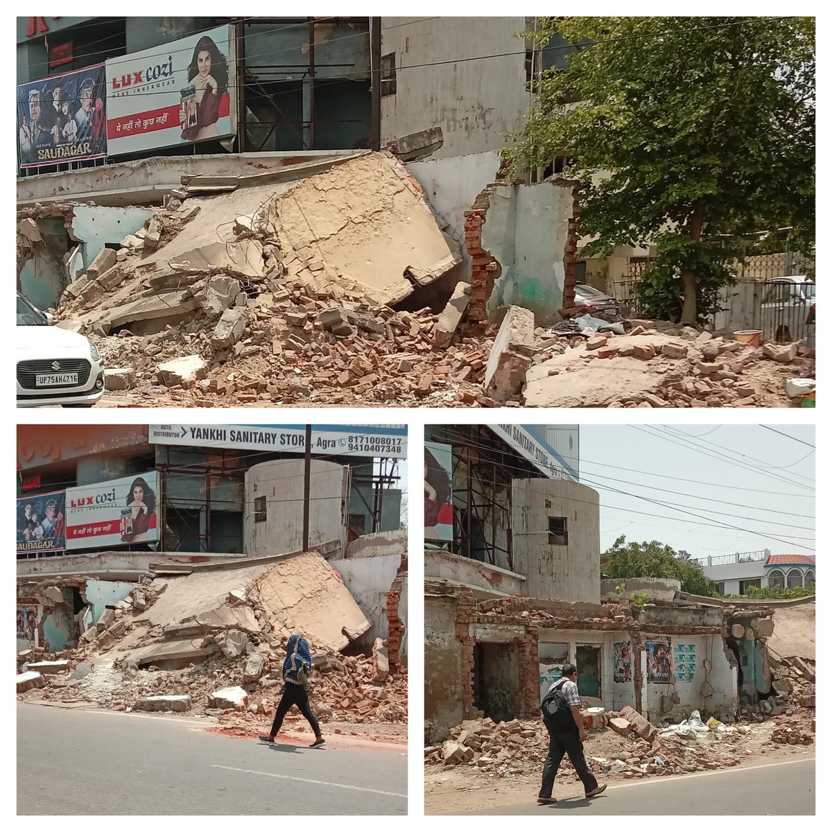हीरा सिनेमा बाईपास के सामने पीडब्ल्यूडी के ऑफिस को तोड़ दिया गया था लेकिन 10साल बीत जाने के बाद भी खंडर बन चुके इस को हटाया नहीं गया है।इस के कबाड़ को हटा कर इसके स्थान पर सुलभ शौचालय का निर्माण करवाया जा सकता है।
<a href="/AgraNagarNigam/">Agra Nagar Nigam</a> 
<a href="/OfficeOfDMAgra/">DM Agra / DEO Agra</a> 
<a href="/CharterAgra/">Agra Citizen Charter</a> 
<a href="/AmarUjalaNews/">Amar Ujala</a>