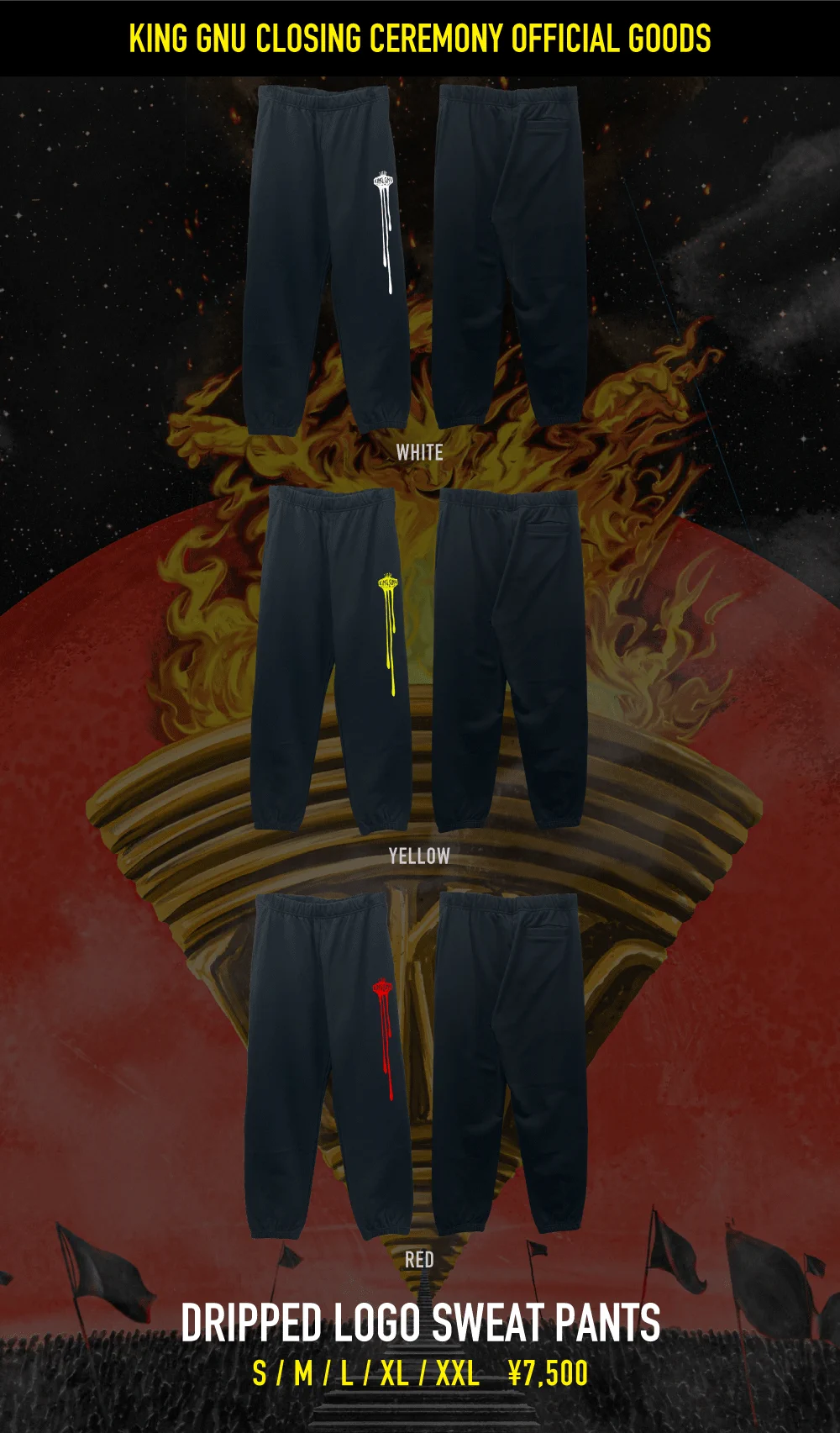 ミュージシャン King Gnu DRIPPED LOGO HOODIE [YELLOW] King Gnu on X: 