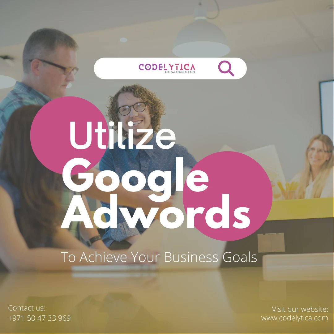 codelytica's tweet image. A Google Adwords campaign is the key to unlocking the full potential of your business!
Reach your target audience with ease and achieve your goals
#GoogleAdsUAE #GoogleAdsDubai #GoogleAdsAbuDhabi #GoogleAdsMarketing #GoogleAdsTips #GoogleAdsTricks