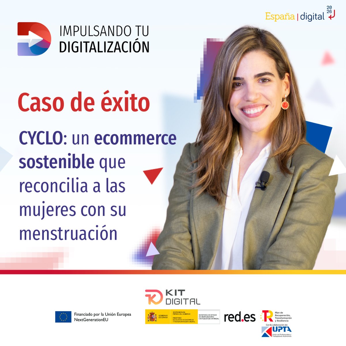 ¿Quieres abrir una ecommerce?🛒 Tienes que ver esta entrevista a Paloma Alma, autónoma creadora de <a href="/ILOVECYCLO/">CYCLO Menstruación Sostenible</a>, una ecommerce de productos para la menstruación 🌷 que respetan tu cuerpo. 
mtr.cool/ludytivxpn <a href="/redpuntoes/">Red.es</a> <a href="/EDUARDOABADSABA/">Eduardo Abad</a> <a href="/upta_es/">UPTA España</a>