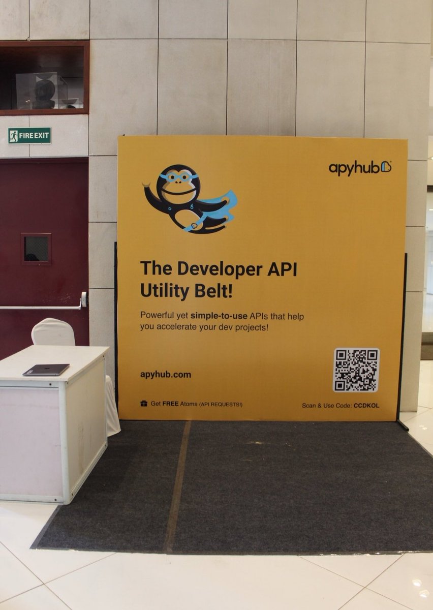 my_self_koushik's tweet photo. 📌 𝐀𝐭 @apyhub 𝐢𝐧 @gdgcloudkol
✅ 𝐀𝐩𝐲𝐡𝐮𝐛 is 𝐔𝐭𝐢𝐥𝐢𝐭𝐲 𝐀𝐏𝐈𝐬 that Function as Great Building Blocks for Your Application. Use @apyhub now 😊❤
#Kolkata10000 #GCCDKoI #GCCDKoI23 #apyhub https://t.co/eOEgpGFOrp