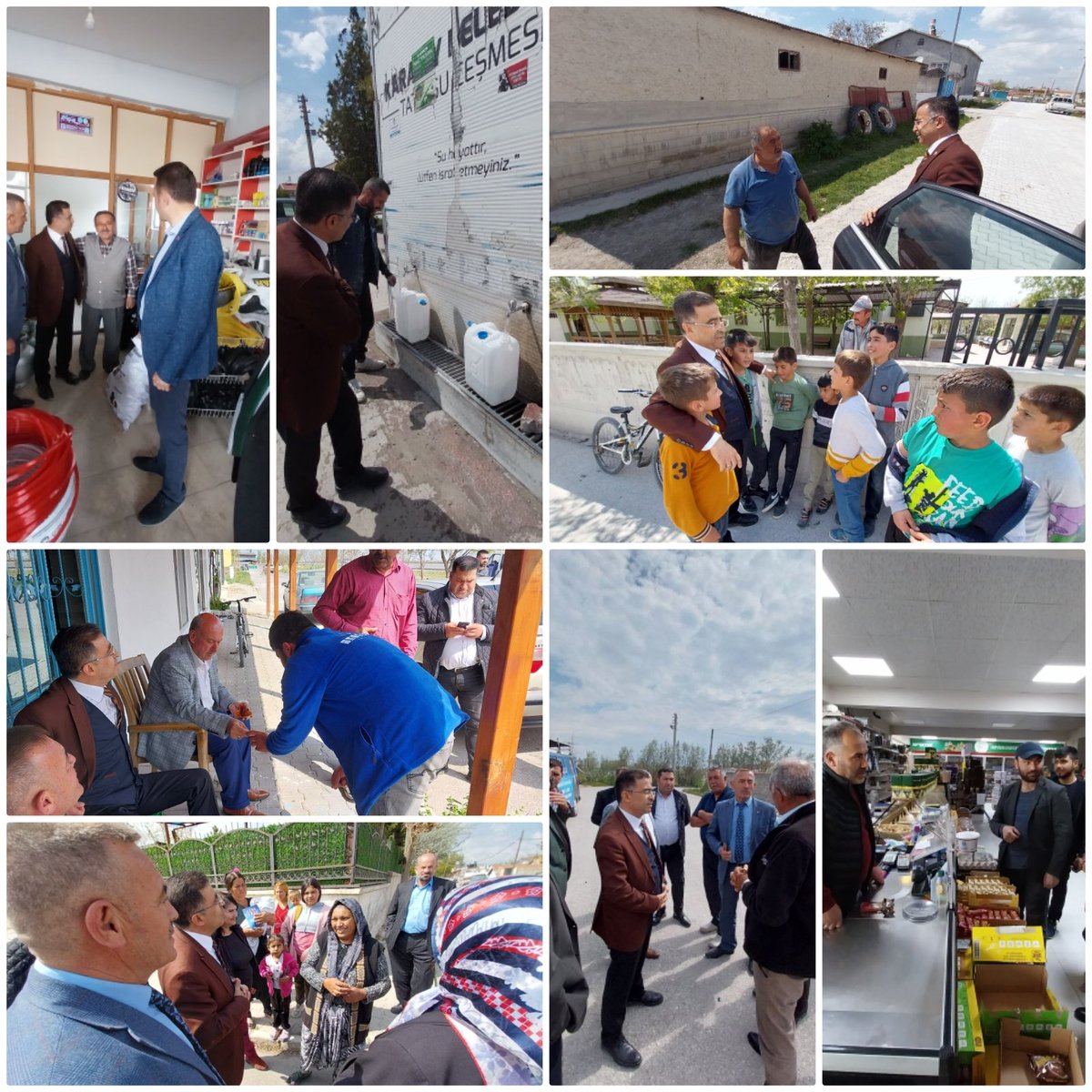 OmerrUnal's tweet photo. Karatay ilçemizde Millet ittifakı il ve ilçe Yönetim kurulu üyelerimiz ile  birlikte Göçü , Yarma , Sakyatan , Tatlıcak ve Başak Mahalle esnaflarımızı ve vatandaşlarımızı ziyaret ederek 14 Mayıs için destek istedik.
#SanaSöz
Gelecek için kazanacağız.
@Ahmet_Davutoglu https://t.co/xHIzIaOZn1