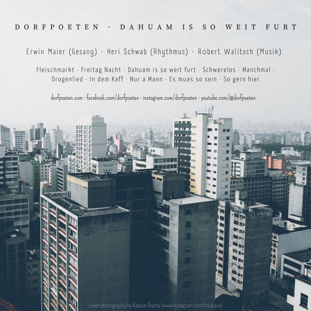 SoundRehabAT's tweet photo. D A H U A M   I S   S O   W E I T   F U R T 
#releasedate 19.05.2023 auf #spotify #amazon #applemusic #deezer #youtube 

#dahuamissoweitfurt 
#dorfpoeten 

#soundrehab 
#goodtuneslastforever https://t.co/bO7CMk3vu2
