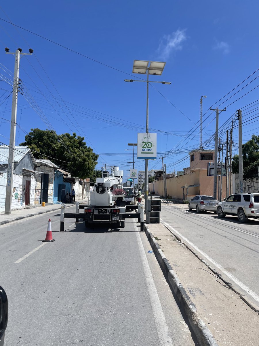 The ⁦<a href="/MunicipalityMog/">MOGADISHU MUNICIPALITY</a>⁩ has started the rehabilitation of the solar street lights in Mogadishu. This is indeed very commendable as there is increased safety and security in the city.
