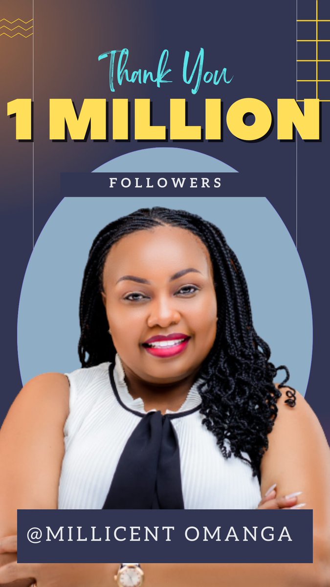 MillicentOmanga's tweet photo. Thank you 1 million followers and to the other 1 million I have blocked…tutaanza journey afresh 😂. #MamaMiradi https://t.co/7ta0Qzbq3M