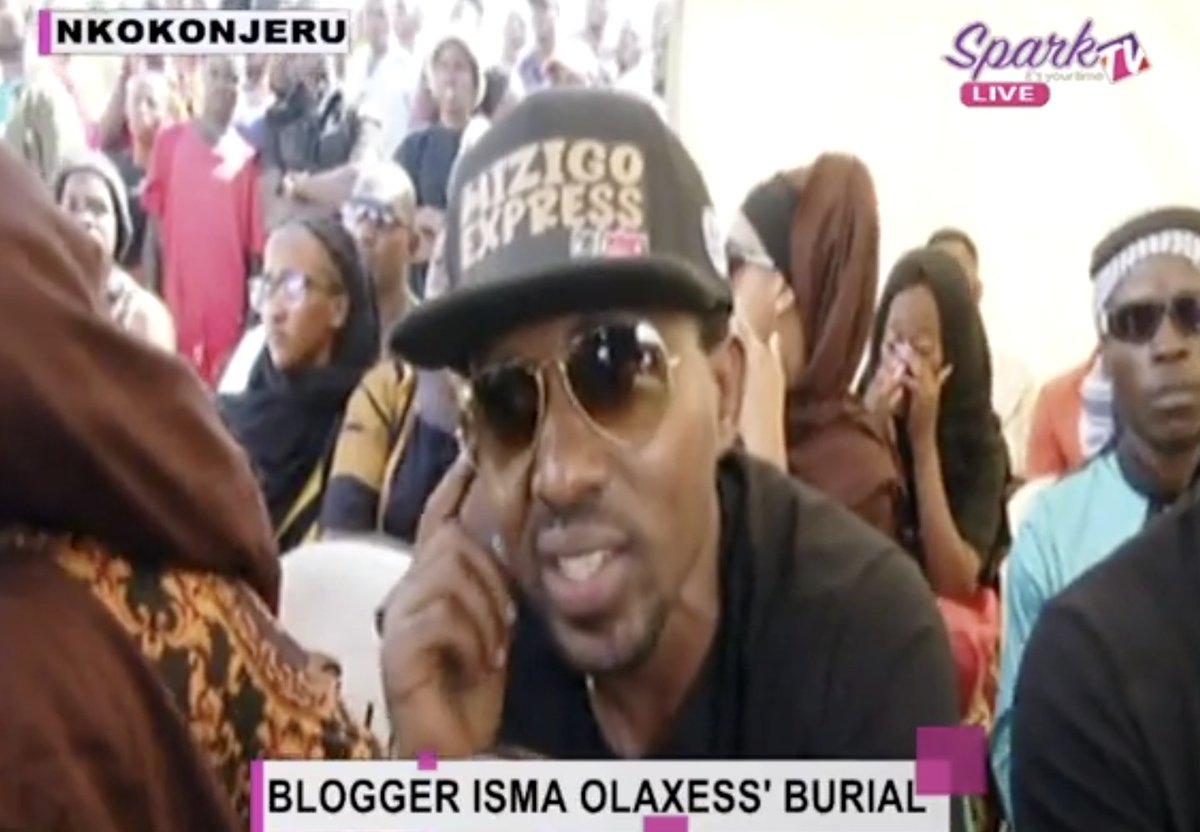sparktvuganda's tweet photo. Isma Olaxess was highly intellectual, unlike other bloggers. Yes, sometimes he used to go to extremes, but no one has the right to take someone's life. We need to stop this before it gets out of hand. - Comedian Bugingo Hannington. #LiveWireUpdates https://t.co/oyfK9ngS5k
