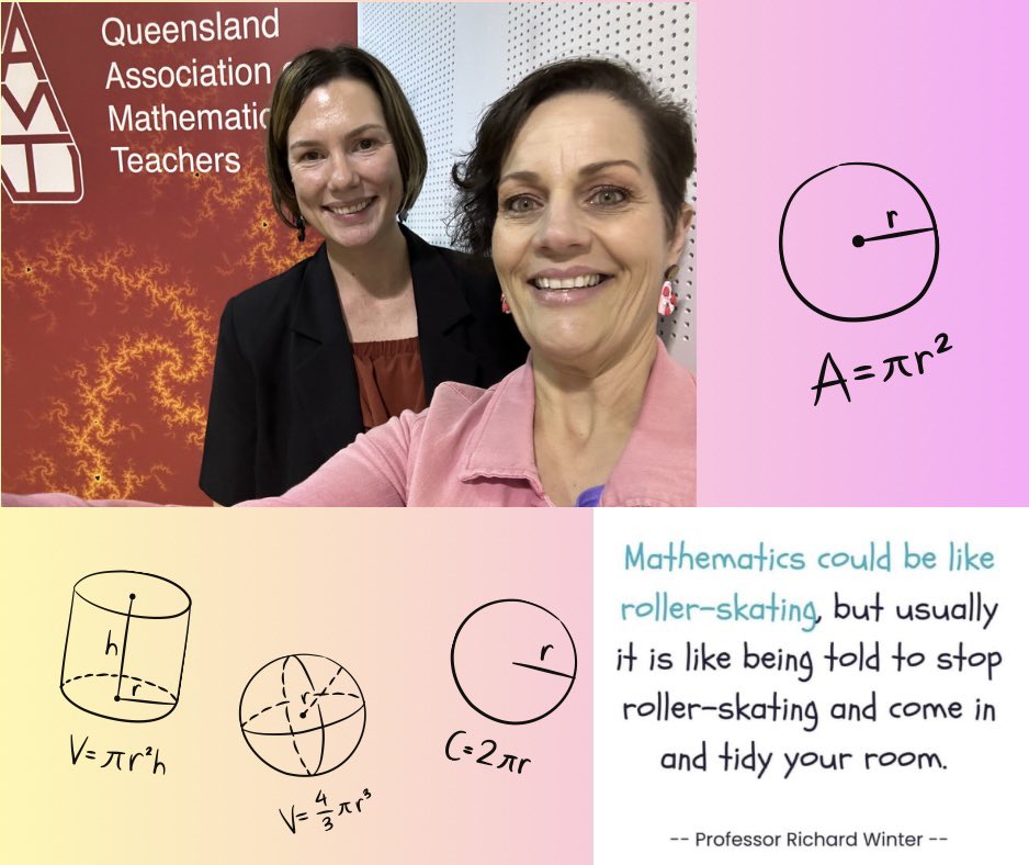 nicola_leslie's tweet image. Had a wonderful day at QAMT Early and Middle Years: Big Ideas: Creating Light-bulb Moments. Enjoyed hearing from keynote speaker Alex Box about her passion to engage students in maths through play and playful methods of instruction. 
#qassp #Mathematics #qamt