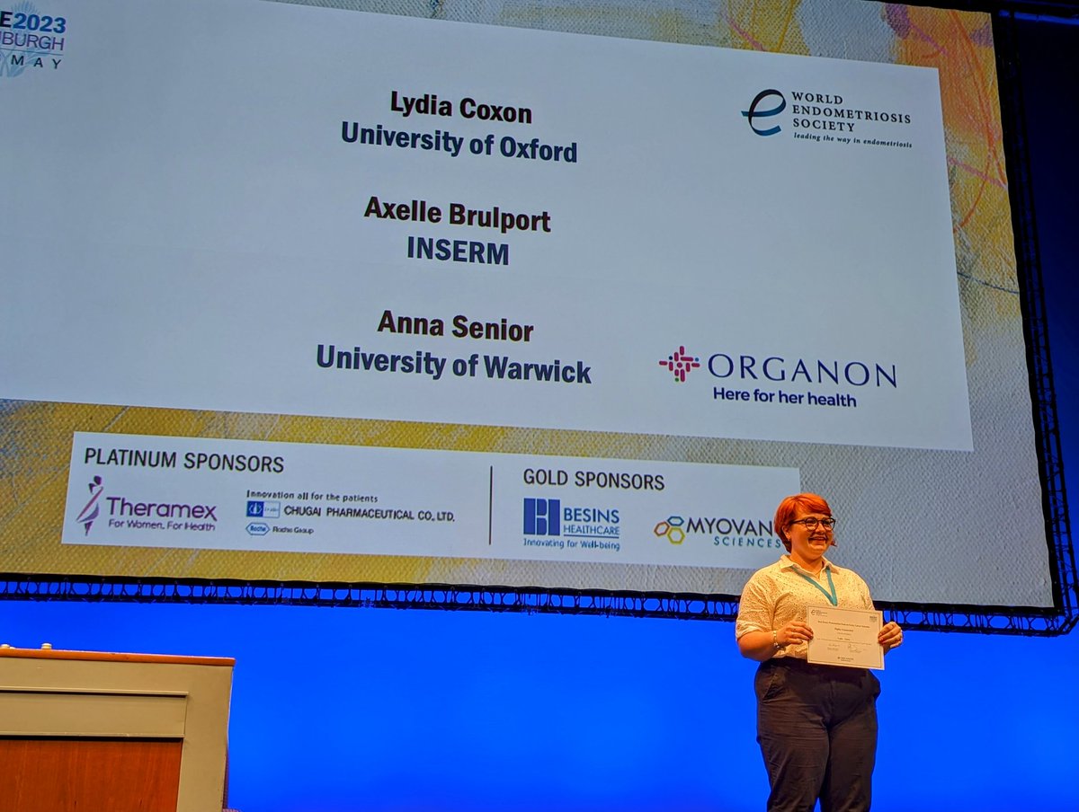 OxfordEndoCaRe 🎗️ (@oxfordendocare) on Twitter photo Congratulations to <a href="/LydiaCoxon/">Lydia Coxon</a> for Highly Commended in the Early Career Scientist awards #WCE2023 Congratulations to <a href="/LydiaCoxon/">Lydia Coxon</a> for Highly Commended in the Early Career Scientist awards #WCE2023
