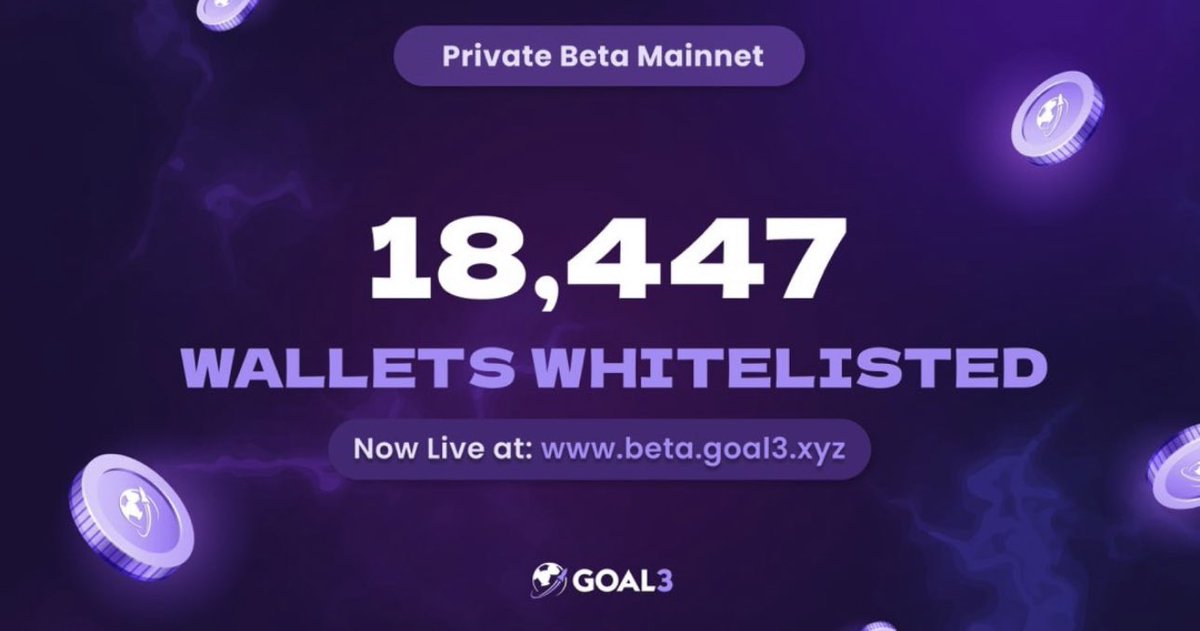Dehkunle's tweet photo. .@Goal3_xyz Private Beta Mainnet is now Live!

Reply with your ERC-20 Wallet to get whitelisted for @Goal3_xyz Mainnet 👇

Whitelisted wallets will be eligible for $ZKG 👇 https://t.co/Au6LUbWX6e