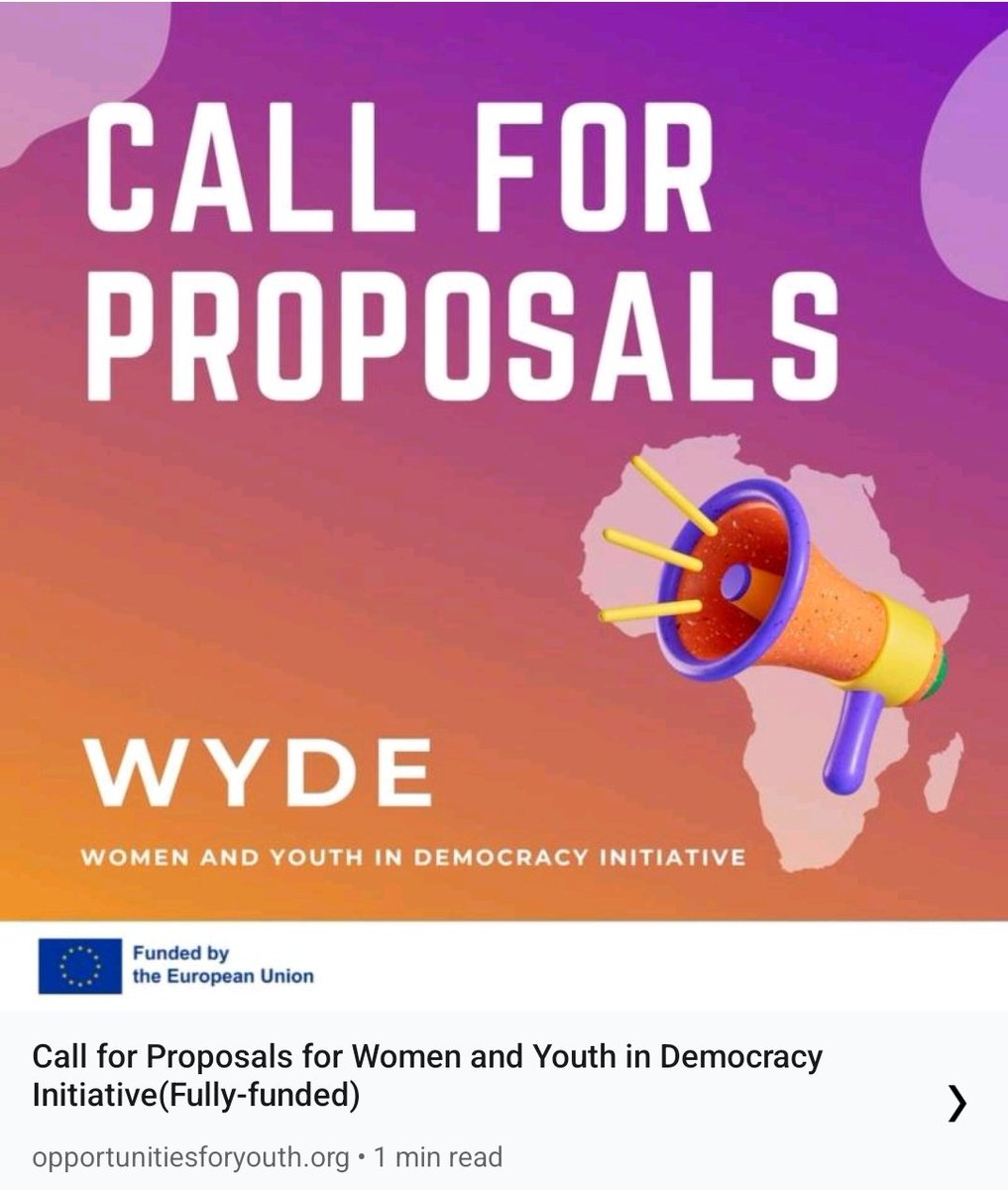 OPPORTUNITIES FOR YOUTH tweet media