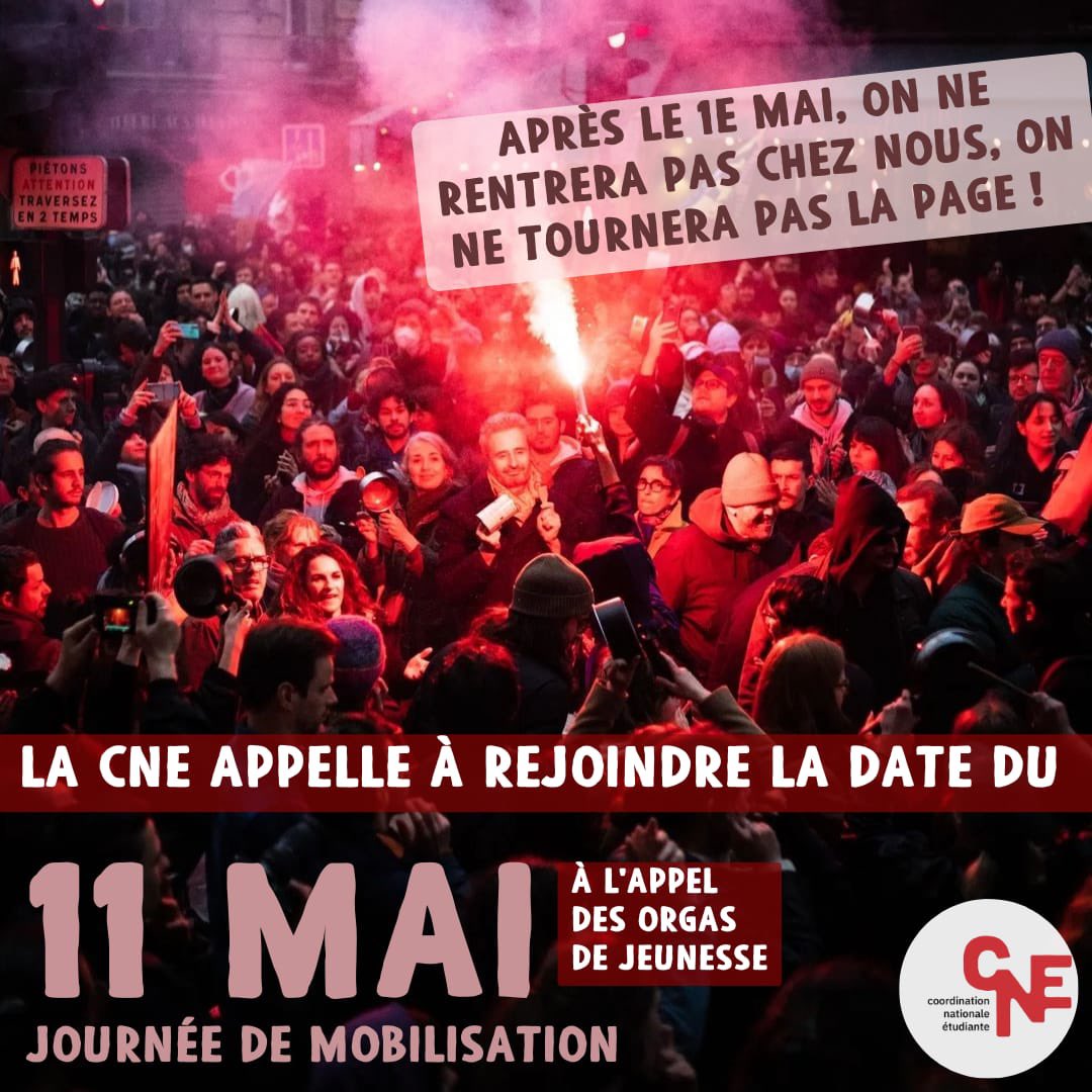 Après le 1er mai on ne retournera pas chez, on ne tournera pas la page !

La CNE appelle à rejoindre la date de mobilisation du 11 mai !