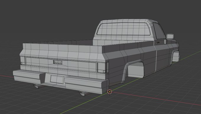 ExtorxOfficial's tweet photo. Blender 3D | 1986 Chevrolet C10 | Tris: 5,468

#RobloxDev #3DModeling https://t.co/0EJl9hnY8C