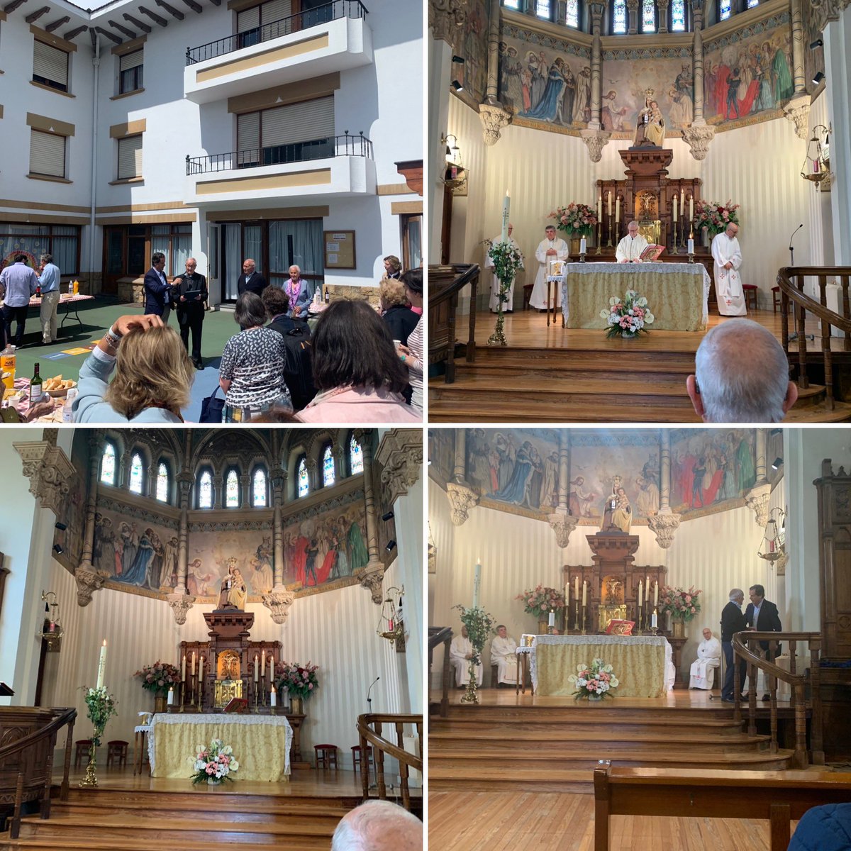 eandradepp's tweet photo. 👏👏Emocionante misa de despedida al padre Lauro hoy en El Carmen de #Neguri.
👏👏Ha sido participe de muchos momentos importantes en mi familia, incluida mi boda allá por el 95.👏👏 https://t.co/NpdBzgBDOq