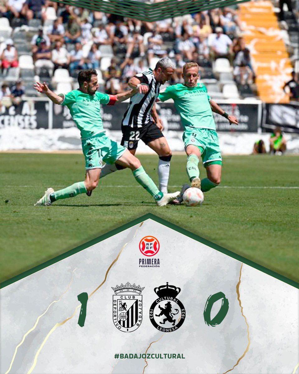CDBadajoz's tweet image. ⏱️90’ | 1-0| FINAAAAALLLLL

¡Sí, se puede! Canta el Cívitas Nuevo Vivero.

¡Enorme nuestra afición! 

#BadajozCultural #PrimeraFederación