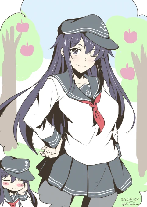 えれふぁんとなれでぃ #艦これ版深夜の真剣お絵描き60分一本勝負 #艦これ版真剣お絵描き60分一本勝負_20230507 #暁