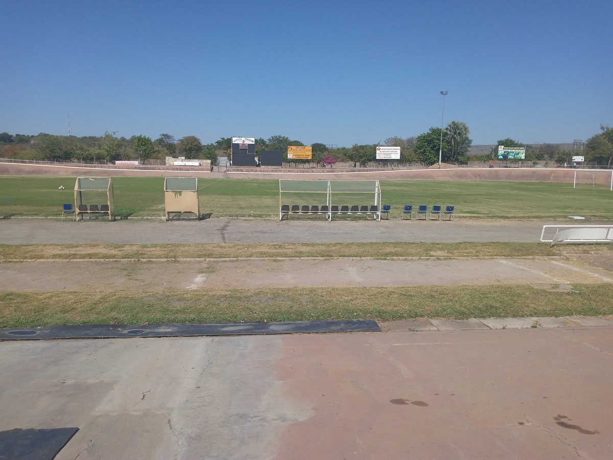 Home sweet home ....it feels so nice and refreshing to be back at our beautiful home turf home of football ⚽️ Colliery Stadium. 
Bulawayo Chiefs have to bow to the miners today!! <a href="/BulawayoChiefs/">𝔹𝕦𝕝𝕒𝕨𝕒𝕪𝕠 ℂ𝕙𝕚𝕖𝕗𝕤 𝔽ℂ</a> <a href="/khulumanifm95/">Khulumanifm Radio</a>