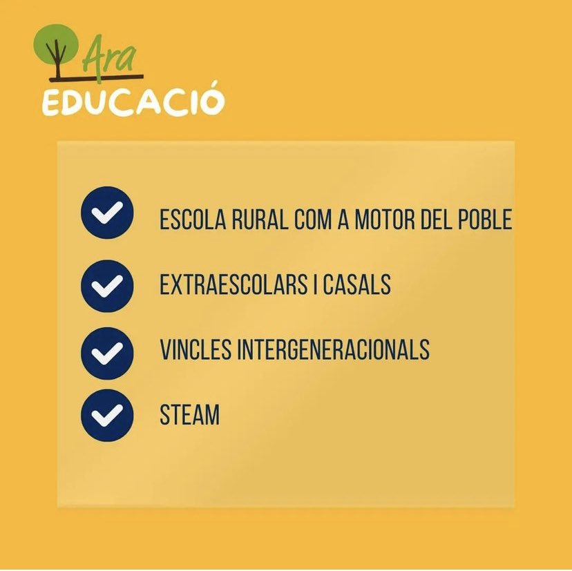 AraCollsuspina's tweet photo. Des d’ 🌳Ara Collsuspina tenim els projectes 🌞 clars, i us els volem explicar: 🌳 Ara ⚙️Educació #somhi #totssimcollsuspina #educació #millorem https://t.co/SRSYUbDrrt