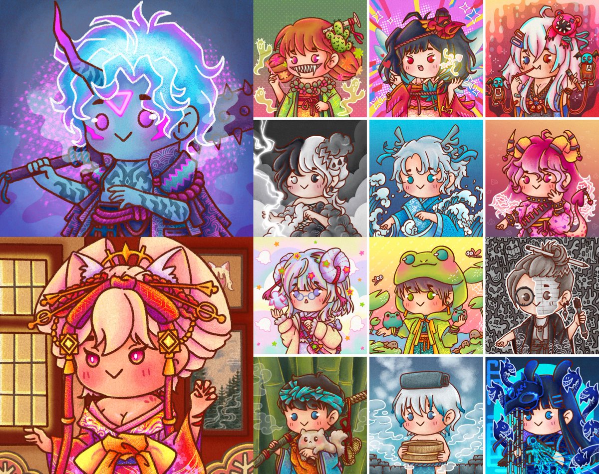 🔥SPIRIT TOWN👻 collection
1/1 PFP hand drawn on Procreate 🥰💕I already gather all adorable yokai for you👻✨ They are looking for their master

❤️‍🔥0.03 ETH ~
❤️‍🔥opensea.io/collection/spi…

#SpiritTown #NFTs #DigitalArtist