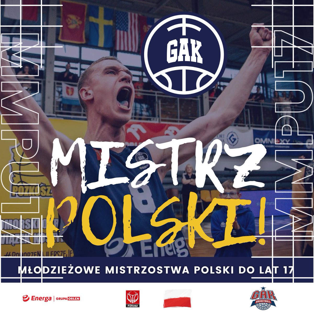 gakgdynia's tweet photo. BRONIMY TYTUŁU!!! JESTEŚMY MISTRZAMI POLSKI!🇵🇱 

#U17PL #GAKTeam #EnergaSA @PZKosz https://t.co/0zINmpt9Ae
