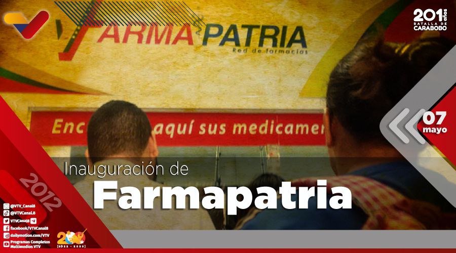 #EFEMÉRIDE🗓️| Se cumplen 11 años de la inauguración de la red de farmacias populares @FarmapatriaV; creada con el objeto de garantizar al pueblo venezolano el acceso a medicamentos a precios justos, para combatir la especulación. #VamosALaDefensaDeCitgo