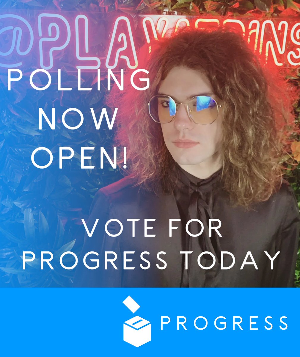 🚨POLLS NOW OPEN🚨
🗳️Remember to vote for the Progress/Alternative in todays Mock General Election, every vote is crucial!🗳️