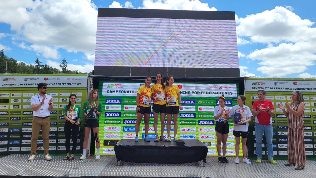 atletismoRFEA's tweet photo. Podios 🚺 del #CEtrailRunningFFAA 

Absoluta 2️⃣7️⃣km
🥇 @Atletisme_FCA
🥈 @atletismeFACV
🥉 País Vasco

Sub23 1️⃣4️⃣km
🥇 @Atletisme_FCA
🥈 País Vasco 
🥉 @AtletismoMadrid

Promoción 8️⃣km
🥇 @FedExtAtletismo
🥈 País Vasco 
🥉 @Atletisme_FCA 

📊 https://t.co/F7ojAbBEk0 https://t.co/GlUnsjydto
