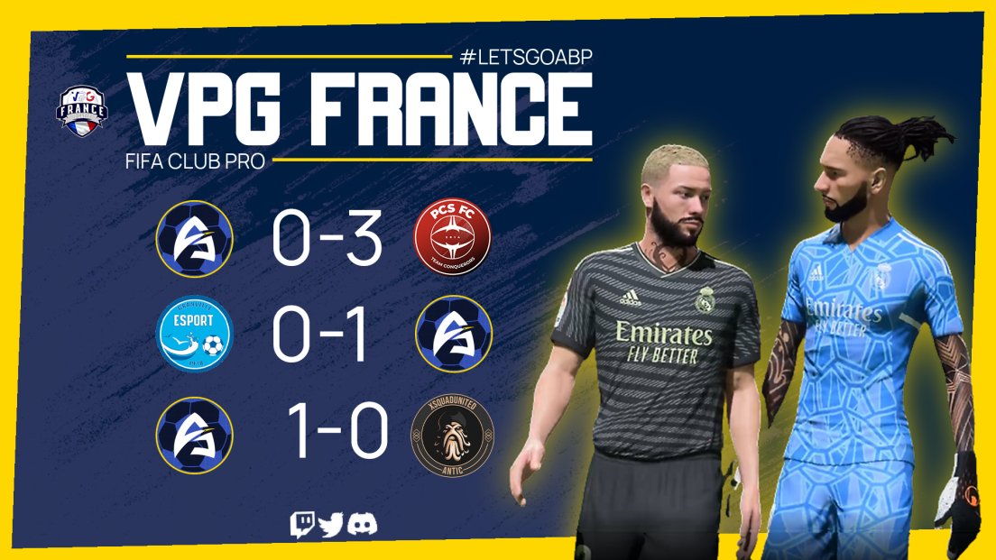 Résultat de la semaine pour nos abyssaliens : 

9 victoires ✅️
1 nul 🤝
2 défaites ❌️

Une semaine qui a remotive les troupes, la confiance est la, le jeux aussi, on sera prêt pour la semaine prochaine.

Merci à <a href="/AbyssalProject/">Abyssal Project</a> pour leur travail 🙏