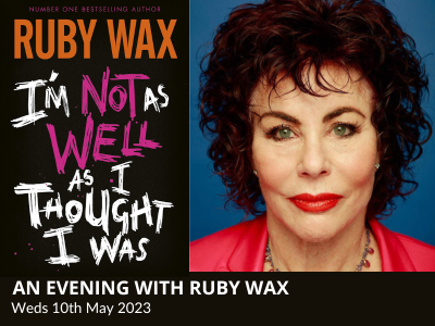 Join us and Booka Bookshop this week for an evening with comedian, TV writer, performer and bestselling author Ruby Wax  as she talks about her new book I’m Not as Well as I Thought I Was.
Wednesday 10th May |  7.30pm
🎟️ theholroydtheatre.co.uk/an-evening-wit…