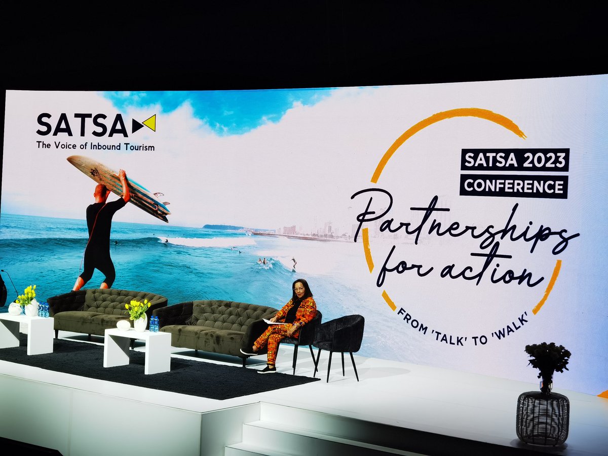 satsa_sa's tweet photo. We are honoured to have Tourism Minister @PatriciaDeLille addressing SATSA Conference delegates this afternoon. 

#SATSA #SATSAConference2023 #Indaba2023 #PartnershipsForAction https://t.co/bsSegZcw77