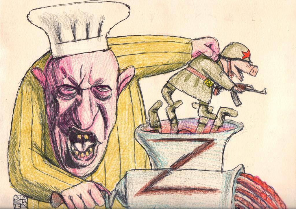 The butcher of Bakhmut.

📷: Alesha Stupin