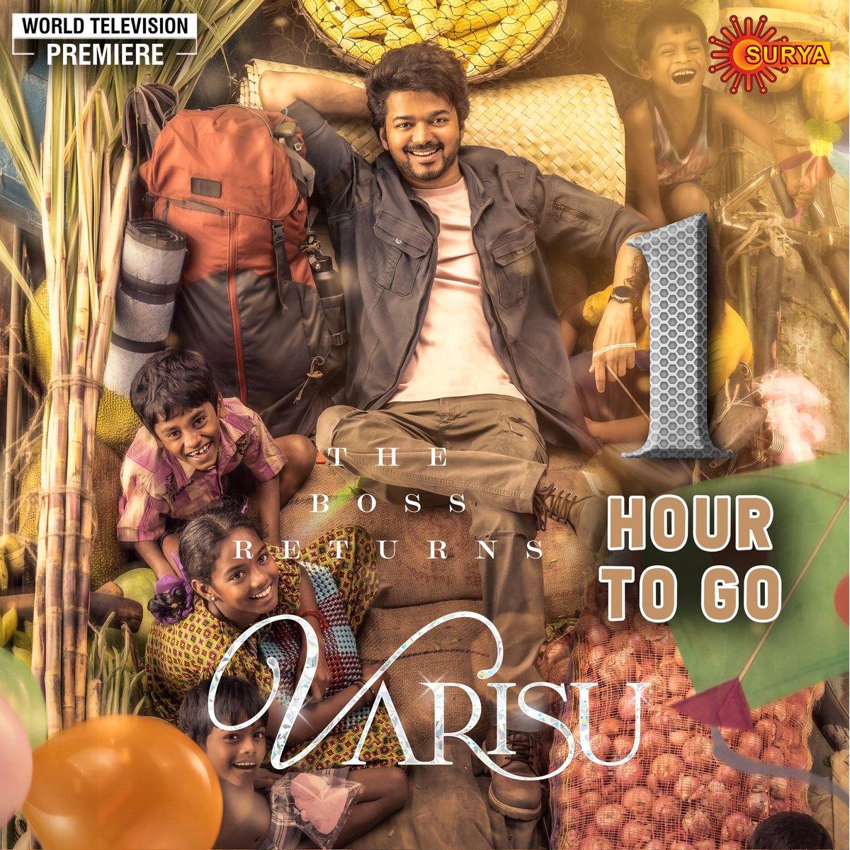 It’s almost showtime folks! Watch Vijay’s blockbuster “Varisu”, premiering today@ 6.30pm on Surya TV.

#SuryaTV #VarisuOnSuryaTV #Varisu #Vijay #RashmikaMandanna #ThalapathyVijay #MoviesOnSuryaTV