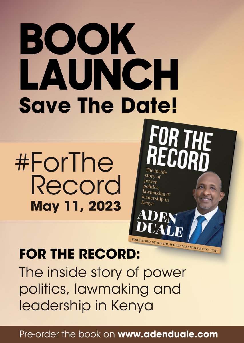 SAVE THE DATE: My book #ForTheRecord is ready for launch. I write about the sunshine and rainbows; and about the betrayal, the deceit and the hypocrisy. I explain why, together, we are stronger to deliver good governance as we serve this country with courage. Order your copy…