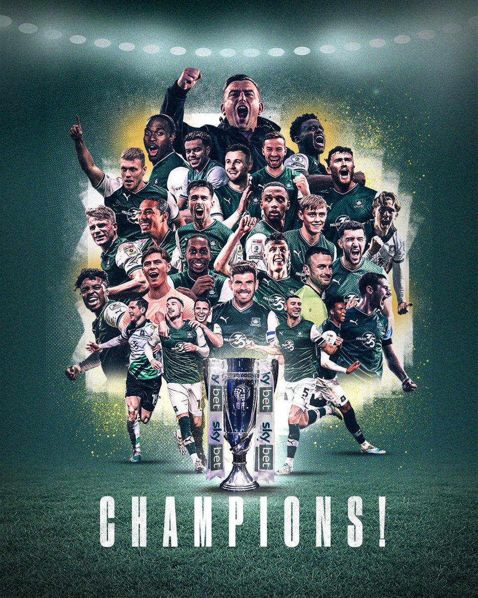 WE ARE THE CHAMPIONS OF LEAGUE ONE 🏆 #pafc