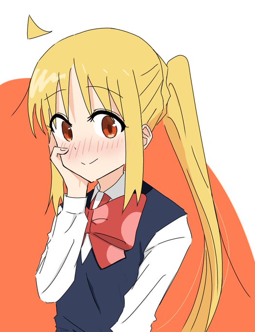 #ぼっち・ざ・ろっく  照れてる虹夏  頭でっかちになっちゃった